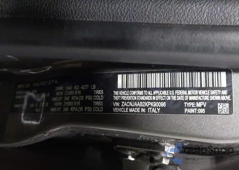 2019 Jeep Renegade Sport Fwd из США, поврежденный, VIN ZACNJAAB2KPK90096